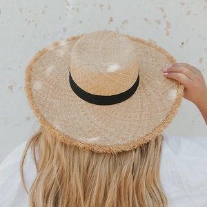 Poppy and Peonies Costal Straw Hat
